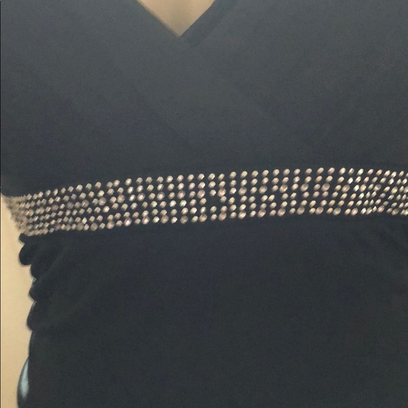 Black studded halter scarf point prom/ formal XL - Picture 3 of 8